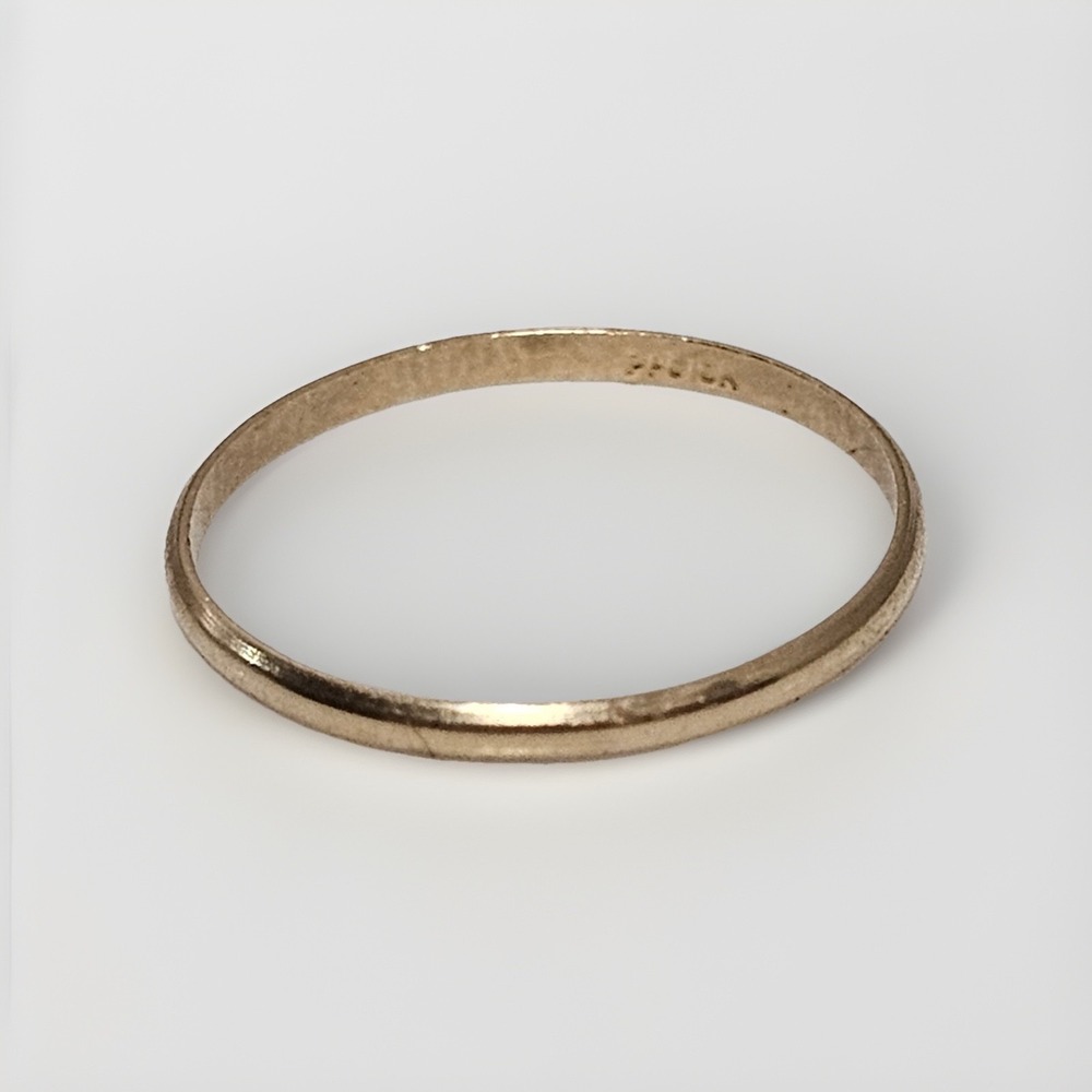 VINTAGE 1950 PPC 10K YELLOW GOLD BABY/ CHILDS Toddler BAND RING
